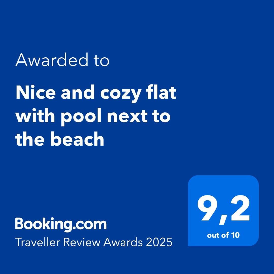 Nice And Cozy Flat With Pool Next To The Beach 阿尔比尔 外观 照片